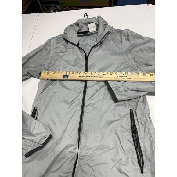 NIKE Women's Medium Convertible Running Jacket Vest Gray Lightweight Windbreaker - Picture 2 of 7